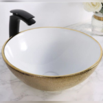 Round Gold Basin Poze