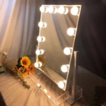 stand makeup mirror with drawer