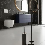 Freestanding Toilet Paper Holder And Brush Set