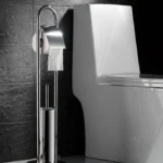 Freestanding Toilet Paper Holder and Brush Set