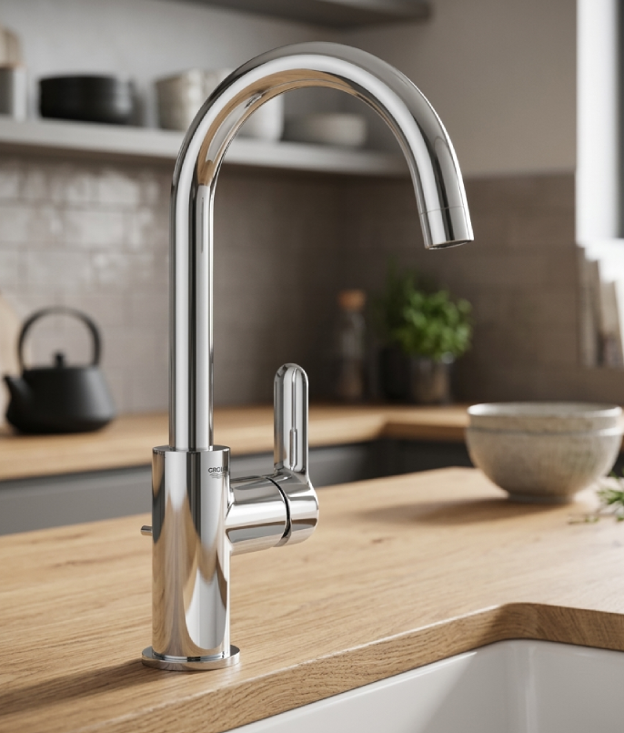 GROHE BauEdge Single Lever Basin Mixer 23760