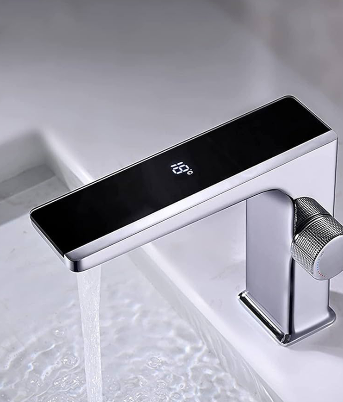 Smart Digital Basin Mixer – Temperature Display - Image 3