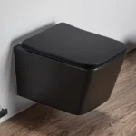 Modern Black Wall Hung Toilet