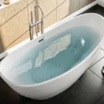 SKY-T Modern Oval Freestanding Bathtub