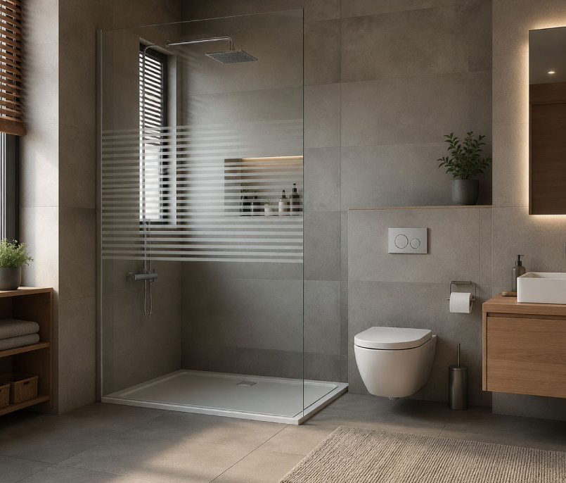 Decorative Privacy Shower Screen