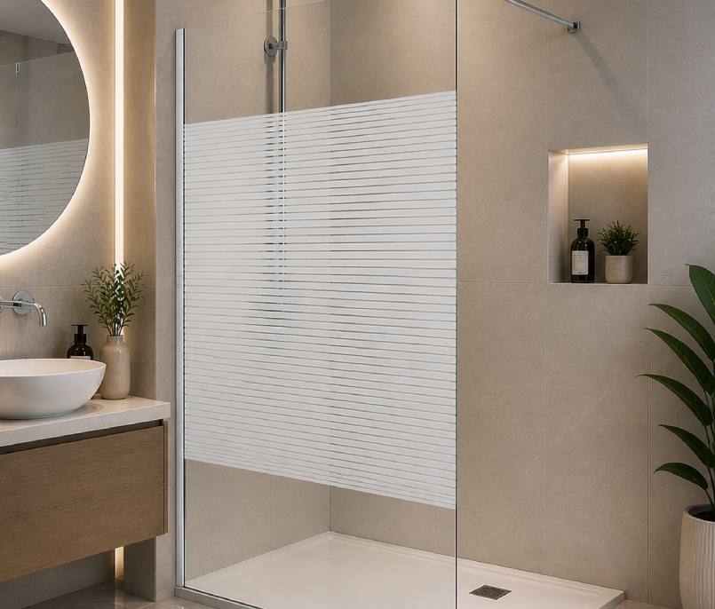 Decorative Privacy Shower Screen