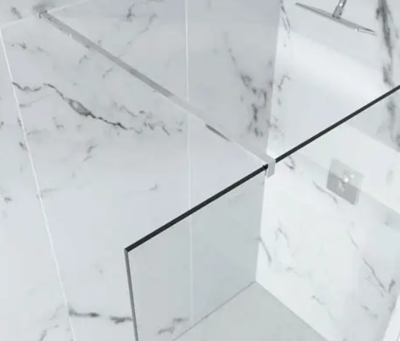 Fixed Shower Partition transparent