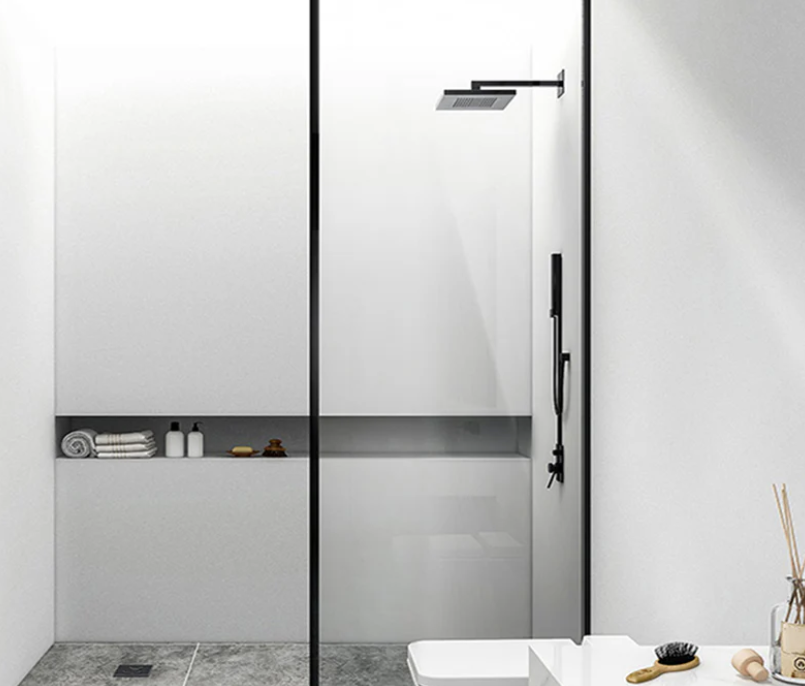 Fixed Shower Partition transparent