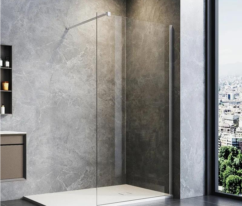 Fixed Shower Partition transparent