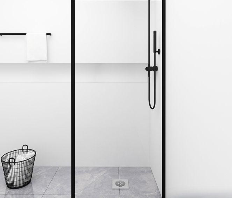 Fixed Shower Partition transparent